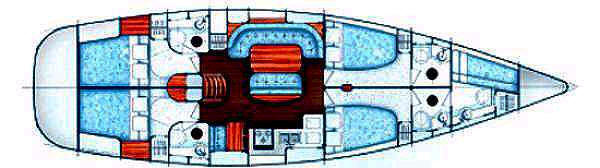 Beneteau 50 Layout
