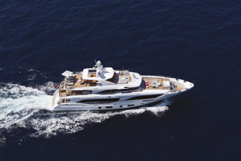 Benetti Mediterraneo 116 Underway From Above