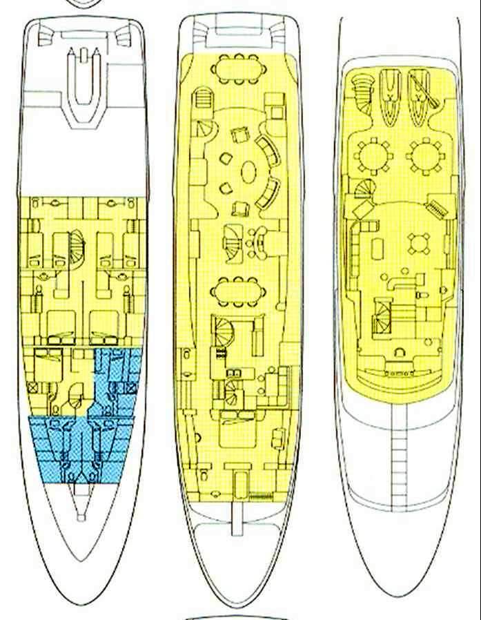 Benetti Yacht BACCHANAL -  Layout