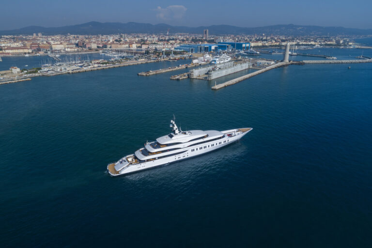 Benetti Giga Yacht IJE - Aerial Shot