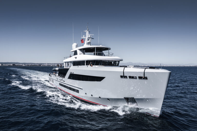 Bering 145 Explorer Yacht HEEUS On Sea Trials