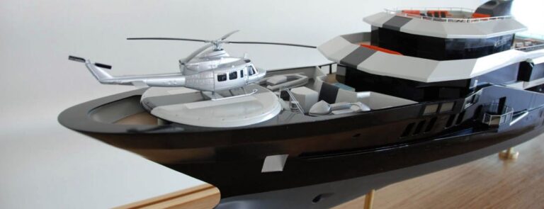 Black Diamond yacht with her helicopter