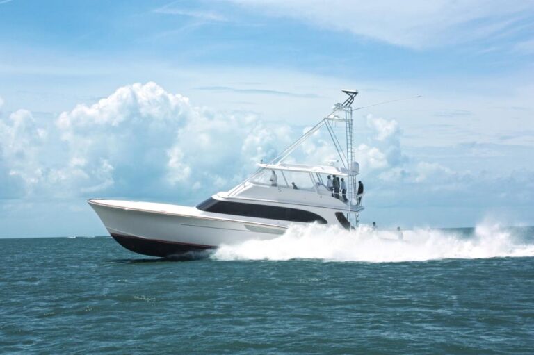 Blank Check Yacht at full speed