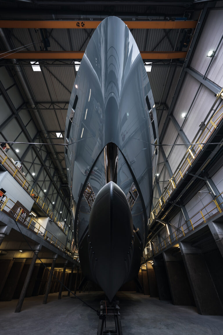 Bow Of The Yacht Resilicen By Heesen