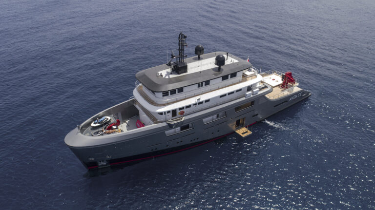 Bow View At Anchor With Balcony