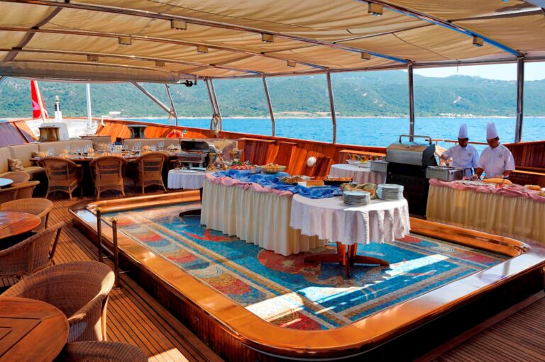 Buffet On Aft Deck