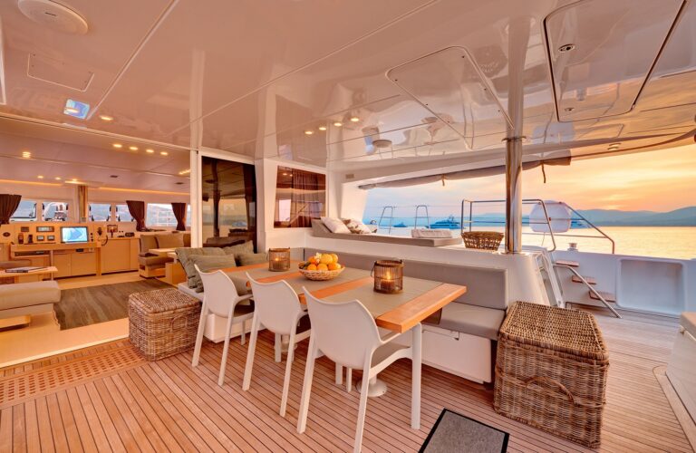 Aft Deck At Sunset