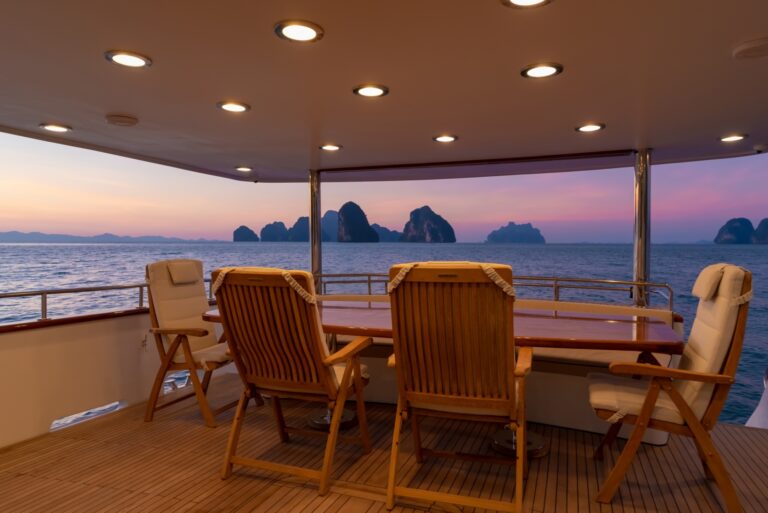 Aft deck by night
