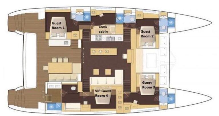Catamaran ENIGMA -  Layout