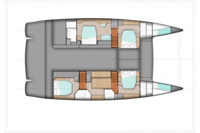 Catamaran HIGHJINKS I - Layout