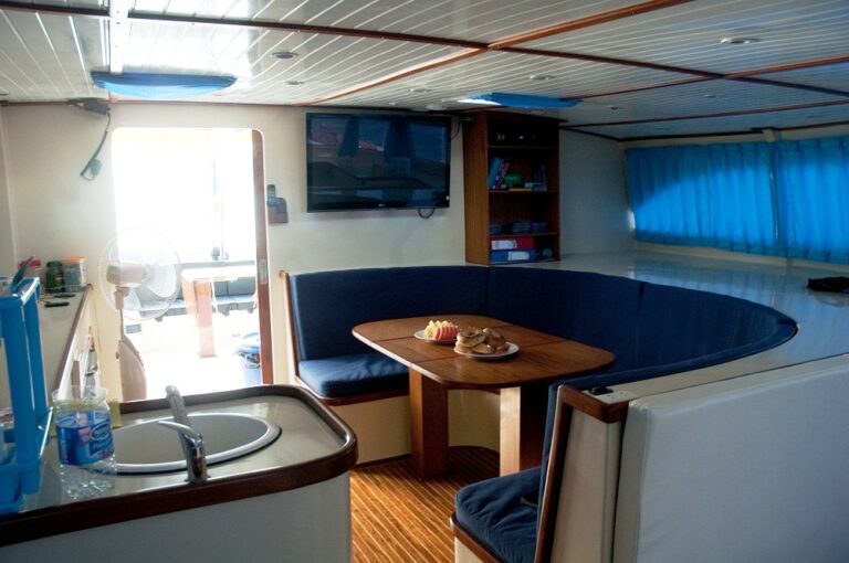 Catamaran NAUTINESS II  -  Salon looking Aft