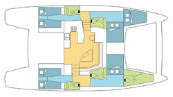 Catana 50 Layout view