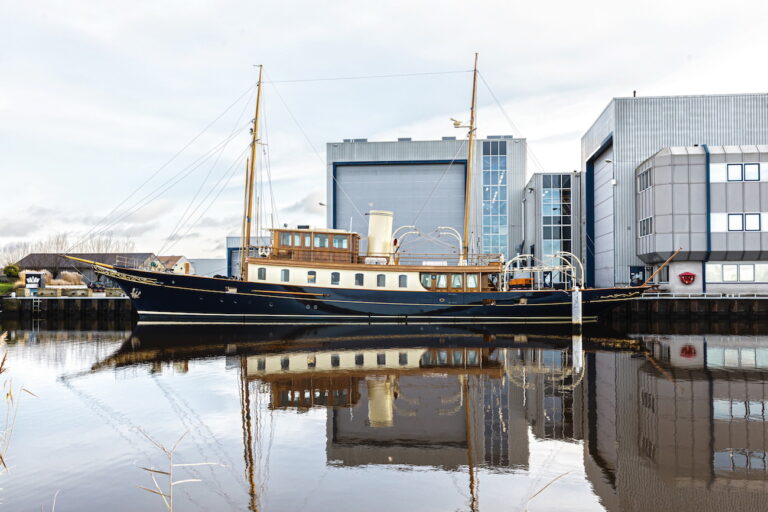 Classic Yacht ATLANTIDE Pre-Huisfit At Royal Huisman Vollenhove