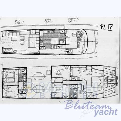 Classic yacht DUNE -  Layout