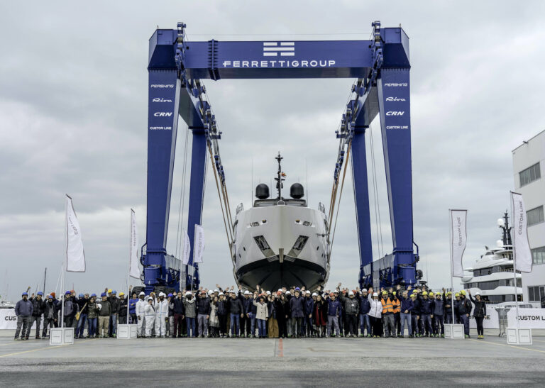 Construction Team Of The Custom Line Superyacht CIAO M