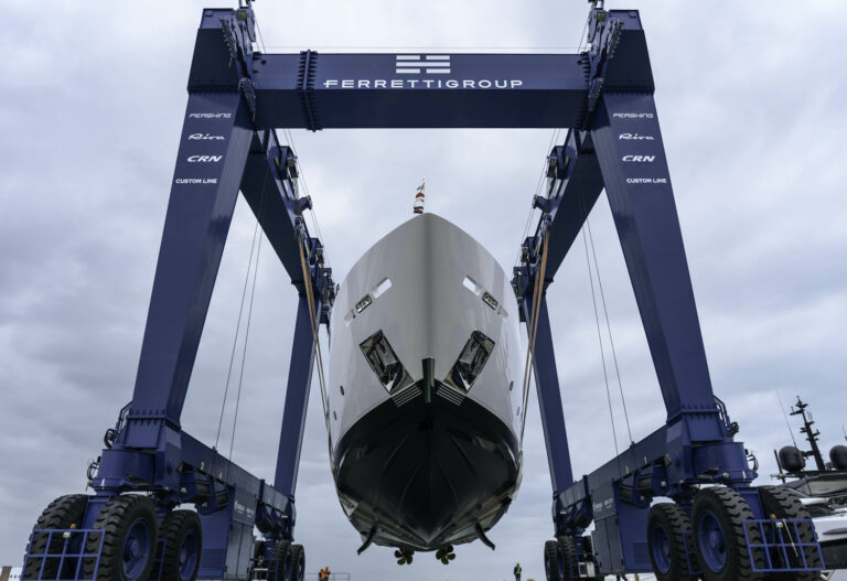 Custom Line 106' Yacht CIAO M Launch Ceremony