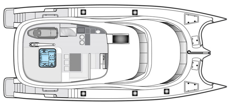DAMRAK II - Layout Flybridge