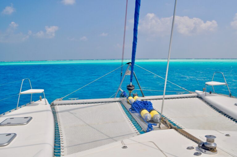 Foredeck trampolines