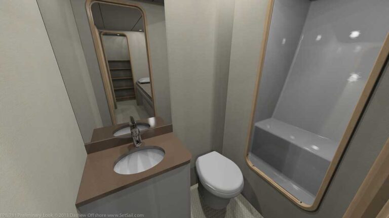 Dashew FPB 78 Yacht - Bathroom