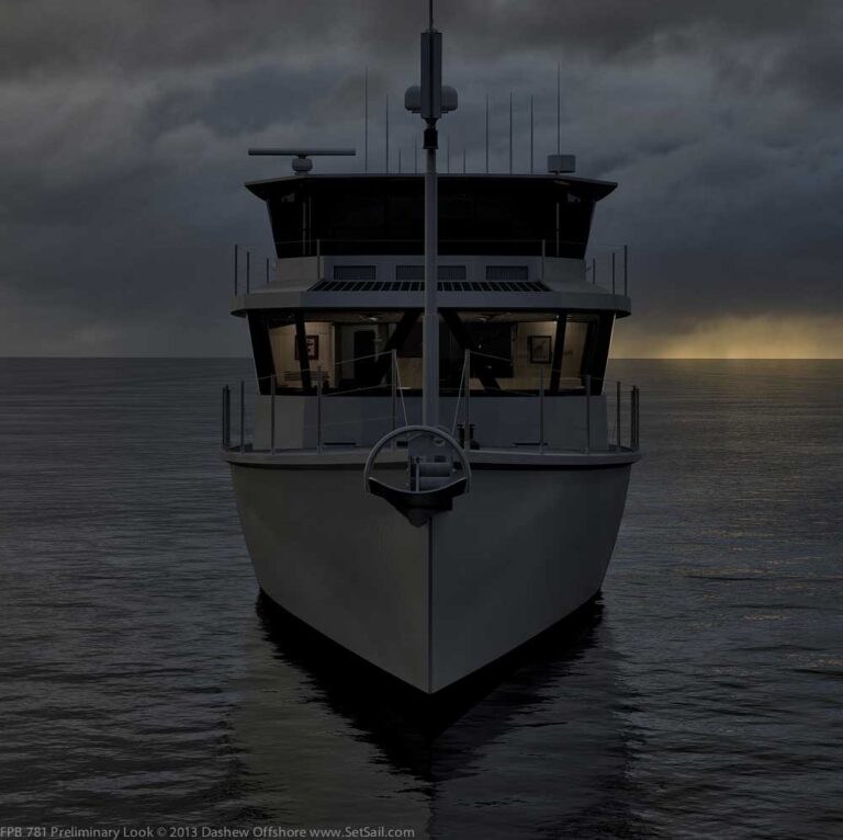 Dashew FPB 78 Yacht - front view