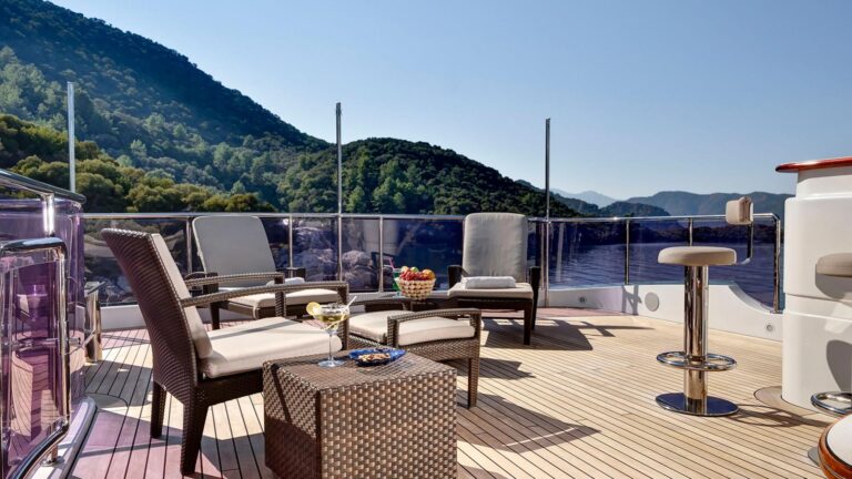 Deck Seating With Delicious Refreshments