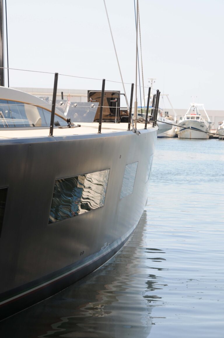 Detail of the Vismara V80 Maxi Sailing Yacht Luce Guida