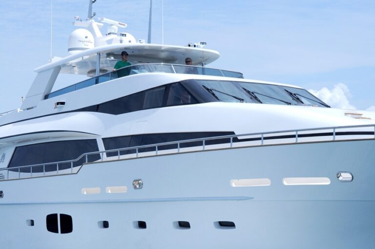Detailed View of the Monte Fino 100 RPH Yacht from Kha Shing