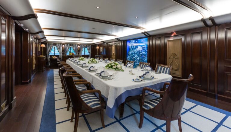 Dining Room With Aquarium