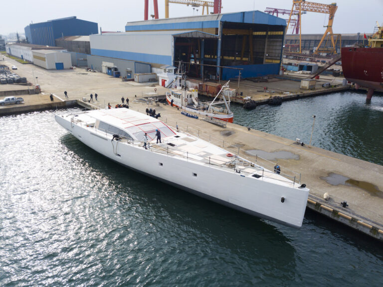 E-Volution Sailing Yacht At Perini Navi In Turkey To Be Moved To Viareggio For Completion