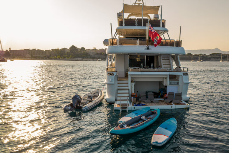 Aft View Of The Yacht