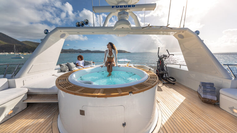 Enjoying The Sun And The Jacuzzi