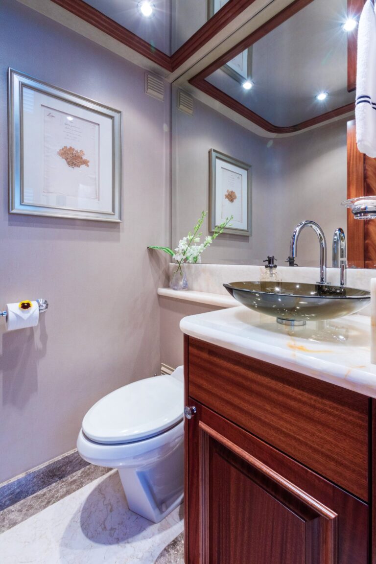 Ensuite Bathroom With Glass Sink