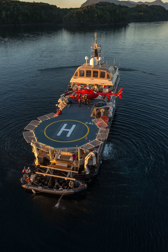Explorer Yacht ATMOSPHERE - Helipad from Above