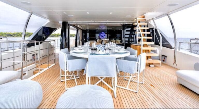 Exterior Dining And Relaxation Area With Sea Views