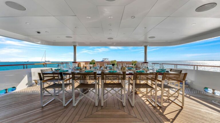 Exterior Dining Area With Sea Views