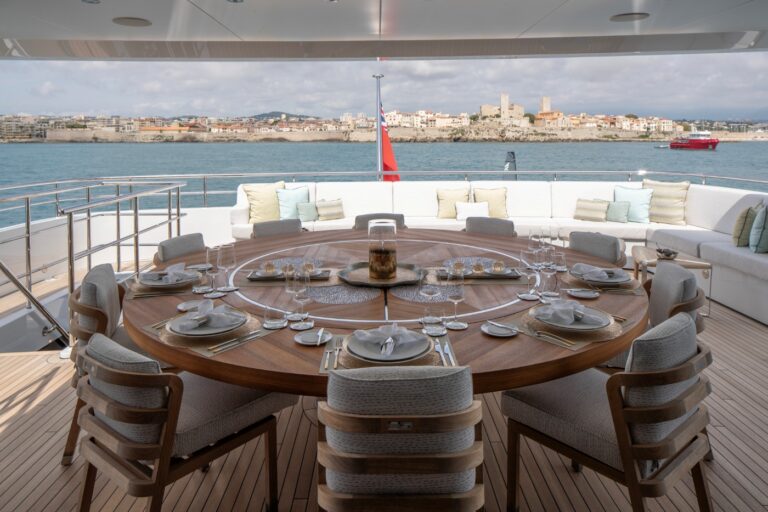 Exterior Dining Area With Sea Views