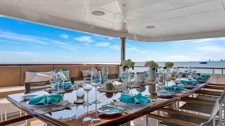 Exterior Dining Area With Sea Views