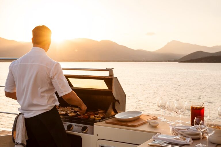 Exterior Grill With Sea Views