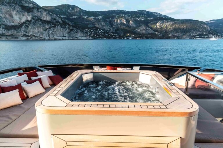 Exterior Relaxation Area With Mini Bathtub