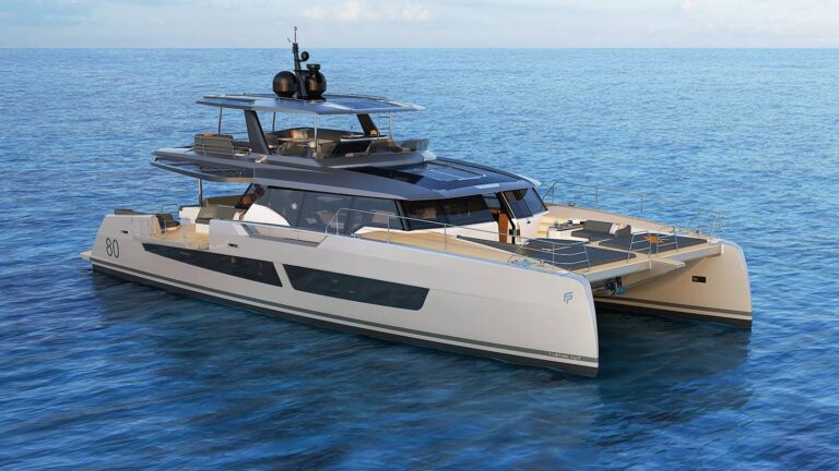 Exterior Starboard View With Foredeck Render