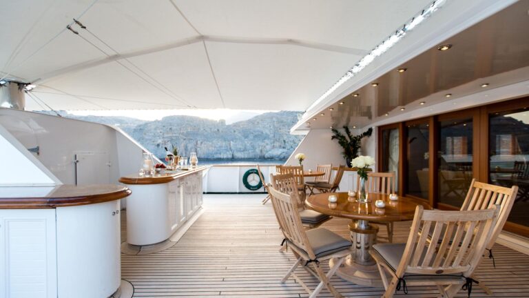 Exterior Area With Bar And Seating