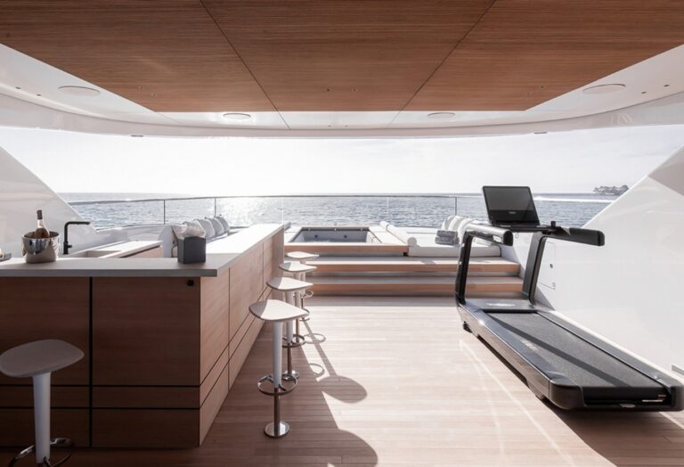 Exterior Bar Area With Gym