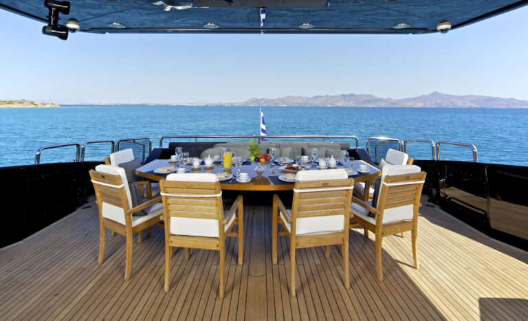 Fantastic Al Fresco Dining Possibility On The Aft Deck