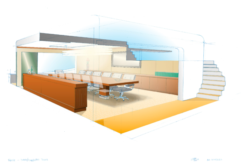 Feadship Breathe Yacht Concept - Conference room