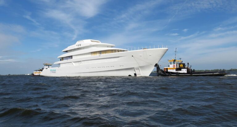 Feadship Hull 700 - technical launch. Photo credit Dutch Yachting