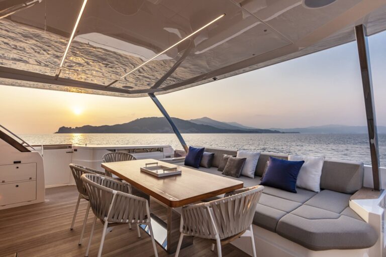 Ferretti 920 Yacht - Sistership - Aft Deck