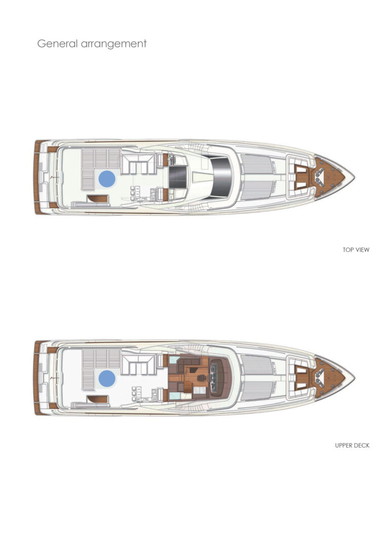 Ferretti AMORE MIO - Layout decks