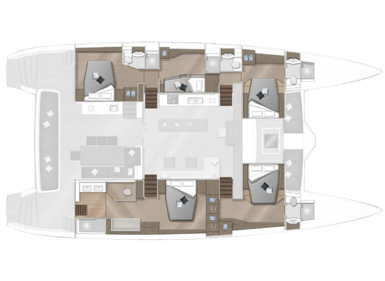 Five Cabin Layout