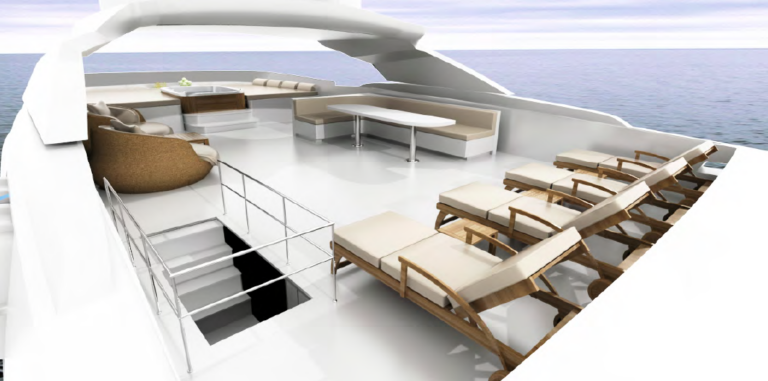 Fly Deck - M:Y BaiaMare - Image courtesy of Ned Ship Group