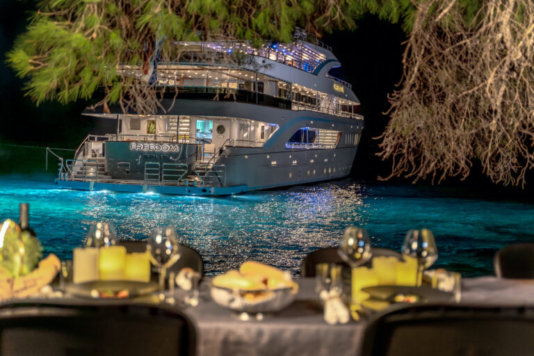 Freedom Yacht By Night